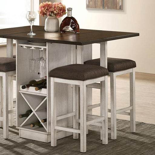 BINGHAM Counter Ht. Table w/ 2 x 15" Leaves - Imperial Furniture (Las Vegas, NV) - Multi Location