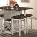 BINGHAM Counter Ht. Table w/ 2 x 15" Leaves - Imperial Furniture (Las Vegas, NV) - Multi Location