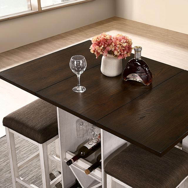 BINGHAM Counter Ht. Table w/ 2 x 15" Leaves - Imperial Furniture (Las Vegas, NV) - Multi Location