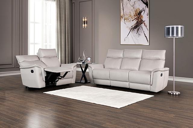 Bienne Recliner Chair White & Black - Imperial Furniture (Las Vegas, NV) - Multi Location