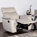 Bienne Recliner Chair White & Black - Imperial Furniture (Las Vegas, NV) - Multi Location