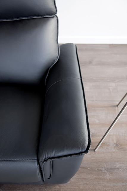 Bienne Loveseat Manual Recliner White & Black - Imperial Furniture (Las Vegas, NV) - Multi Location