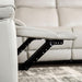 Bienne Loveseat Manual Recliner White & Black - Imperial Furniture (Las Vegas, NV) - Multi Location