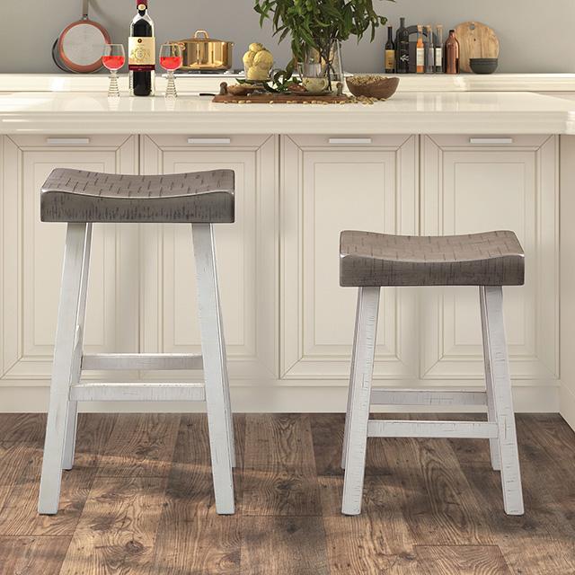 Biasca 29" Stool (2/CTN) White, Brown, & Black - Imperial Furniture (Las Vegas, NV) - Multi Location
