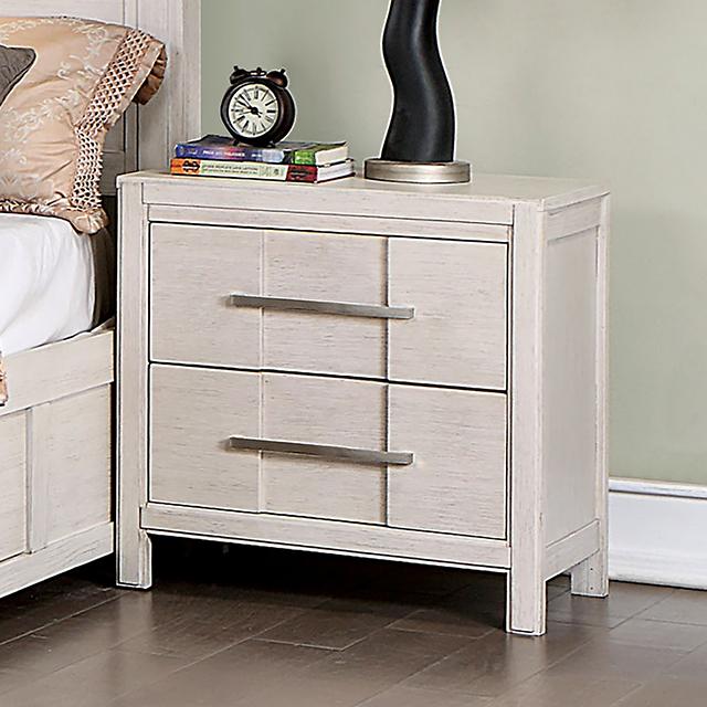 Berenice Espresso Night Stand White, Gray, & Espresso - Imperial Furniture (Las Vegas, NV) - Multi Location