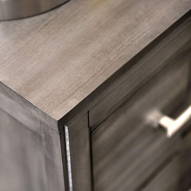 Berenice Espresso Night Stand White, Gray, & Espresso - Imperial Furniture (Las Vegas, NV) - Multi Location