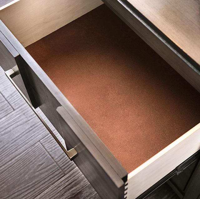 Berenice Espresso Night Stand White, Gray, & Espresso - Imperial Furniture (Las Vegas, NV) - Multi Location