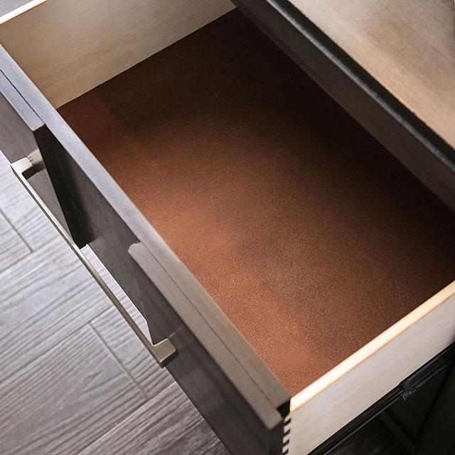 Berenice Espresso Night Stand White, Gray, & Espresso - Imperial Furniture (Las Vegas, NV) - Multi Location