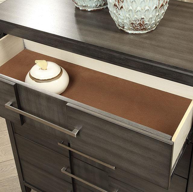 Berenice Espresso Night Stand White, Gray, & Espresso - Imperial Furniture (Las Vegas, NV) - Multi Location