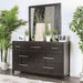 Berenice Dresser White, Gray, & Espresso - Imperial Furniture (Las Vegas, NV) - Multi Location