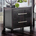 Berenice Espresso Night Stand White, Gray, & Espresso - Imperial Furniture (Las Vegas, NV) - Multi Location