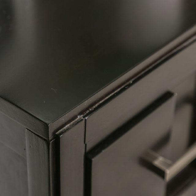 Berenice Espresso Night Stand White, Gray, & Espresso - Imperial Furniture (Las Vegas, NV) - Multi Location