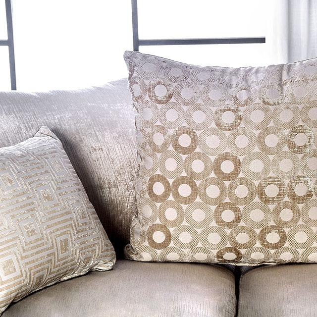 Benigno Love Seat Silver & Gray - Imperial Furniture (Las Vegas, NV) - Multi Location