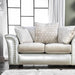 Benigno Love Seat Silver & Gray - Imperial Furniture (Las Vegas, NV) - Multi Location