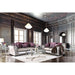 Benigno Love Seat Silver & Gray - Imperial Furniture (Las Vegas, NV) - Multi Location