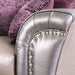 Benigno Love Seat Silver & Gray - Imperial Furniture (Las Vegas, NV) - Multi Location