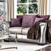 Benigno Love Seat Silver & Gray - Imperial Furniture (Las Vegas, NV) - Multi Location