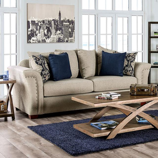 BELSIZE Sofa, Beige/Navy - Imperial Furniture (Las Vegas, NV) - Multi Location