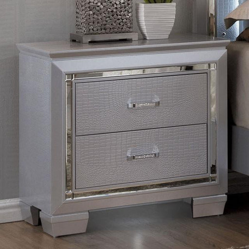 BELLANOVA Silver Night Stand - Imperial Furniture (Las Vegas, NV) - Multi Location