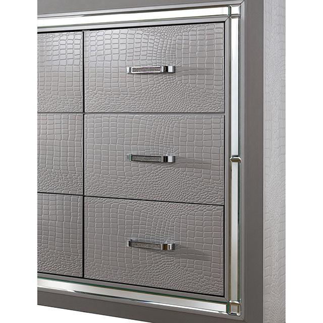 BELLANOVA Silver Cal.King , E.King, & Queen Bed - Imperial Furniture (Las Vegas, NV) - Multi Location