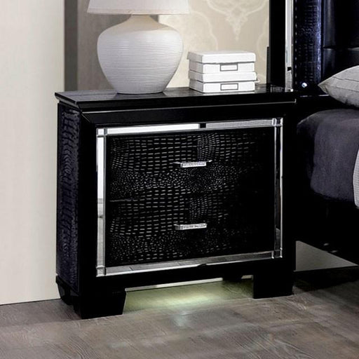 BELLANOVA Black Night Stand - Imperial Furniture (Las Vegas, NV) - Multi Location