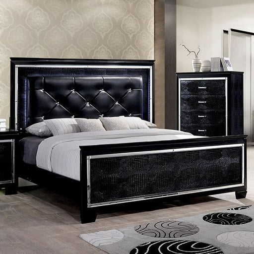 BELLANOVA Black Cal.King, E.King, & Queen Bed - Imperial Furniture (Las Vegas, NV) - Multi Location