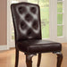 Bellagio Brown Cherry/Pattern Leatherette Side Chair (2/CTN) - Imperial Furniture (Las Vegas, NV) - Multi Location