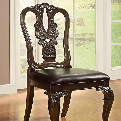 Bellagio Brown Cherry Wooden Side Chair (2/CTN) - Imperial Furniture (Las Vegas, NV) - Multi Location