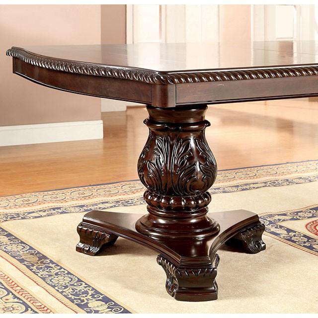 Bellagio Brown Cherry Dining Table w/ 2 Leaves - Imperial Furniture (Las Vegas, NV) - Multi Location