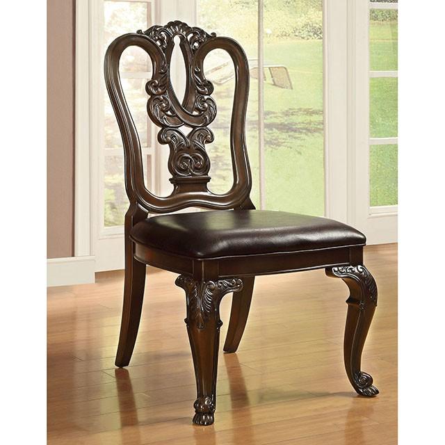 Bellagio Brown Cherry Wooden Side Chair (2/CTN) - Imperial Furniture (Las Vegas, NV) - Multi Location