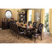 Bellagio Brown Cherry Dining Table w/ 2 Leaves - Imperial Furniture (Las Vegas, NV) - Multi Location