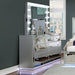 BELLADONNA Dresser w/ LED, Silver - Imperial Furniture (Las Vegas, NV) - Multi Location
