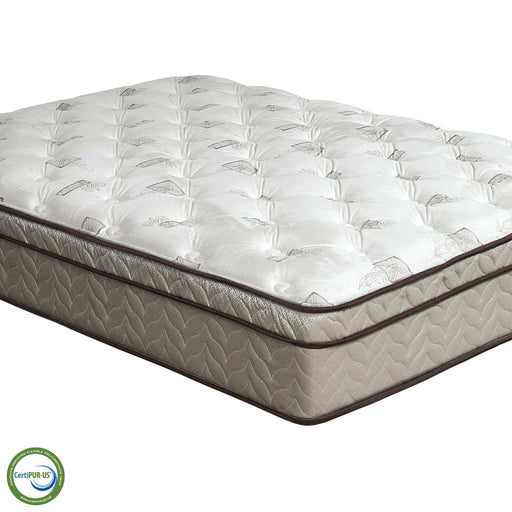 Lilium White/Brown 13" Euro Pillow Top Mattress, E.King - Imperial Furniture (Las Vegas, NV) - Multi Location
