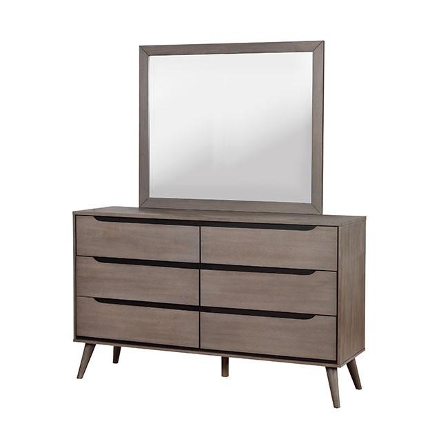 Lennart Gray Rectangular Mirror - Imperial Furniture (Las Vegas, NV) - Multi Location