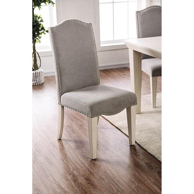 Daniella Gray/Antique White Side Chair (2/CTN) - Imperial Furniture (Las Vegas, NV) - Multi Location