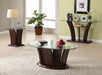 MANHATTAN IV Brown Cherry Coffee Table, Brown Cherry - Imperial Furniture (Las Vegas, NV) - Multi Location