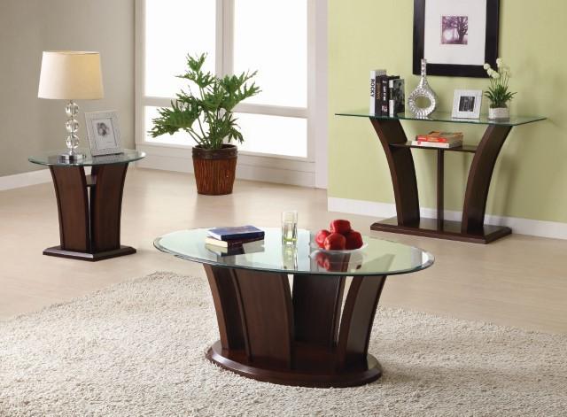 MANHATTAN IV Brown Cherry Coffee Table, Brown Cherry - Imperial Furniture (Las Vegas, NV) - Multi Location
