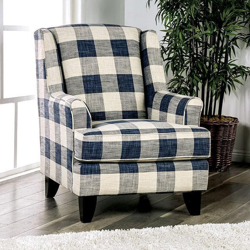 Nash Ivory Chair, Checkered - Imperial Furniture (Las Vegas, NV) - Multi Location