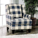 Nash Ivory Chair, Checkered - Imperial Furniture (Las Vegas, NV) - Multi Location