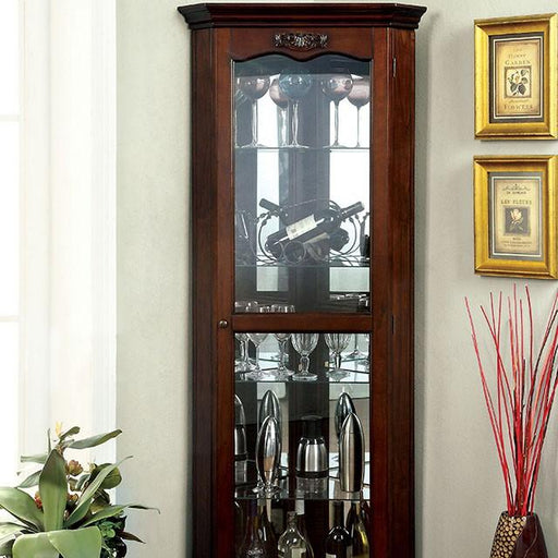 ORTLEY Walnut Curio - Imperial Furniture (Las Vegas, NV) - Multi Location