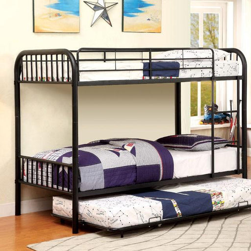 RAINBOW Black Metal Twin/Twin Bunk Bed - Imperial Furniture (Las Vegas, NV) - Multi Location