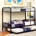 RAINBOW Black Metal Twin/Twin Bunk Bed - Imperial Furniture (Las Vegas, NV) - Multi Location