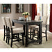 Sania III Antique Black 60" Counter Ht. Table - Imperial Furniture (Las Vegas, NV) - Multi Location