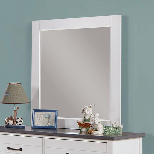 PRIAM Mirror, White/Gray - Imperial Furniture (Las Vegas, NV) - Multi Location