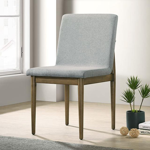 ST GALLEN Side Chair (2/CTN), Natural Tone/Light Gray - Imperial Furniture (Las Vegas, NV) - Multi Location