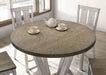 DAKOTA Counter Ht. Table, A. White/Ash Brown - Imperial Furniture (Las Vegas, NV) - Multi Location