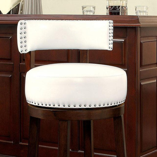 SHIRLEY Dark Oak/White 24" Bar Stool - Imperial Furniture (Las Vegas, NV) - Multi Location