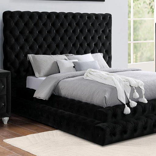 STEFANIA E.King & Queen Bed, Black & Gray - Imperial Furniture (Las Vegas, NV) - Multi Location