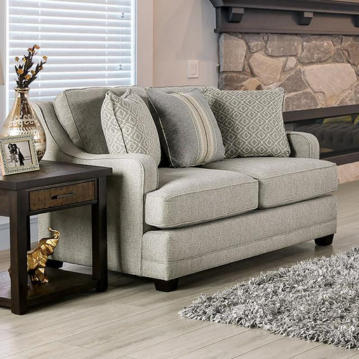 STEPHNEY Loveseat, Gray/Gold - Imperial Furniture (Las Vegas, NV) - Multi Location
