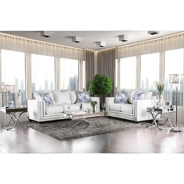 Ilse Off-White/Blue Sofa - Imperial Furniture (Las Vegas, NV) - Multi Location